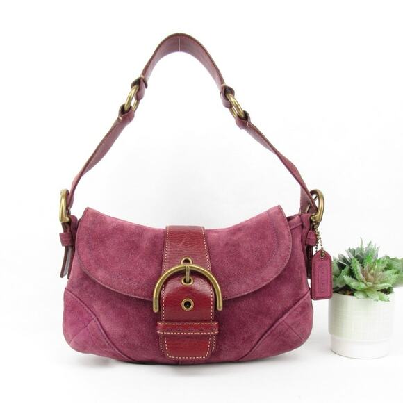 Coach Handbags - Coach Mini Soho Y2K Purple Suede Bag